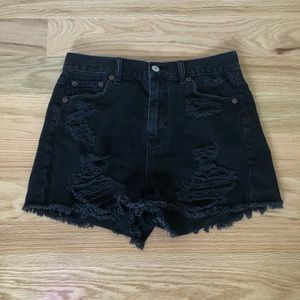 ★Black American Eagle Mom Shorts